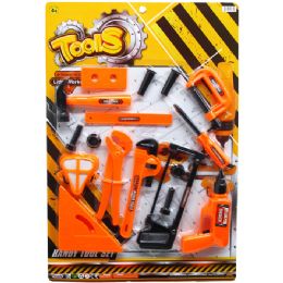 12 Wholesale 17 Piece Tool Play Set On Blister Card