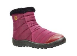 12 Wholesale Snow Boots For Women Comfortable Winter Boots Color Wine Size 5-10