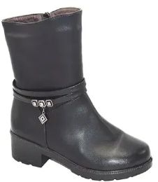 12 Bulk Women Comfortable Ankle Boots Color Black Size 6-11