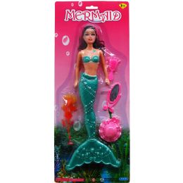 36 Bulk Mermaid Doll On Blister Card