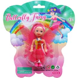 96 Bulk Fairy Doll On Blister Card