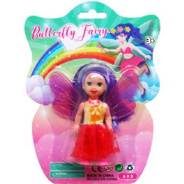 96 Pieces 4" Fairy Doll On Blister Card - Dolls