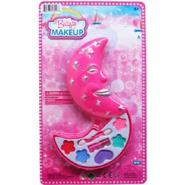 48 Pieces Moon Shape Make Up Set On Blister Card - Girls Toys