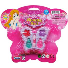 72 Pieces Make Up Beauty Set On Blister Card - Girls Toys