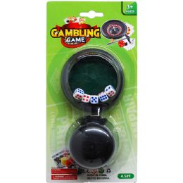 72 Wholesale 7pc Gambling Game Set On Blister Card