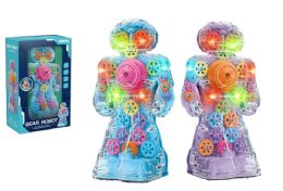 36 Pieces Walking Gear Robot With Light And Sound - Action Figures & Robots