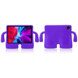 12 Wholesale Silicone Standing Monster With Handle Shockproof Durable Protective Cover Case In Purple