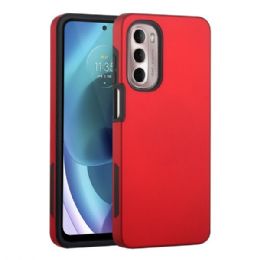 12 Wholesale Dual Layer Armor Hybrid Stand Ring Case For Motorola Moto G Stylus 5g 2022 In Red