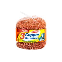 24 pieces Scouring Pads 3ct Copper Scrubbers Powerhouse - Scouring Pads & Sponges