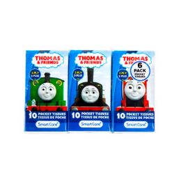 24 Bulk Pocket Tissue 6pk Thomas & Friends