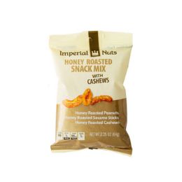 18 Wholesale Nuts Honey Roasted Snack Mix W/cashews 2.25oz
