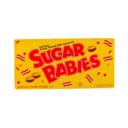 72 Wholesale Sugar Babies Candy Coated Milk Caramels 6 Oz Theater Box Shipper
