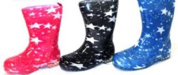18 Pairs Kids Starstruck Rainboots - Girls Boots