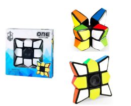 96 Wholesale Magic Cube Spinner Toy