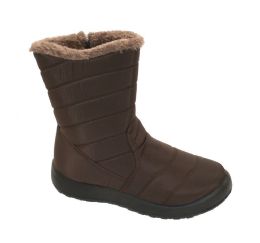 12 Wholesale Snow Boots For Women Comfortable Winter Boots Color Brown Size Assorted