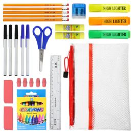 48 of 36 Piece Wholesale Basic School Supply Kits