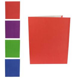 200 Bulk 4 Assorted Colored Folders