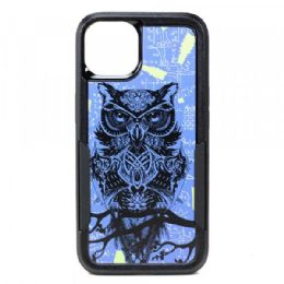 12 Wholesale Design Fashion Heavy Duty Strong Armor Hybrid Picture Printed Case Cover For Apple Iphone 13 Pro In Owl Print