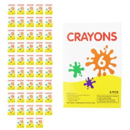 48 Wholesale 6 Pack Crayons