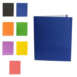 100 Bulk 7 Assorted Colored Folders