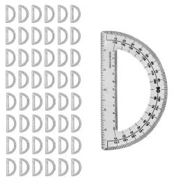 96 Pieces 6 Inch Clear Protractors - Rulers