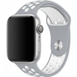 12 Wholesale Breathable Sport Strap Wristband Replacement For Apple Watch In Gray White