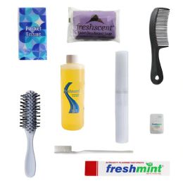 24 of 9 Piece Basic Wholesale Hygiene Kits