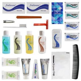 24 Bulk 23 Piece Premium Wholesale Hygiene Kits