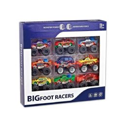 24 Wholesale 9 Piece Set Die Cast Bigfoot Racers