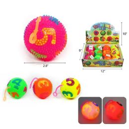 144 Pieces 2.8" Number Light Up Ball - Light Up Toys