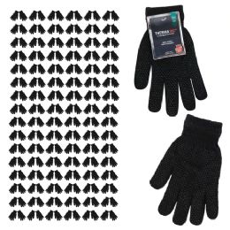 96 Bulk Unisex Wholesale Magic Gloves In Black