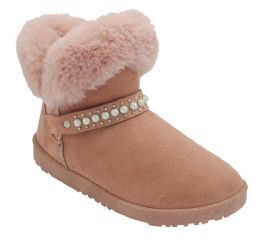 12 Bulk Women Warm Winter Ankle Boots Color Blush Size 5-10