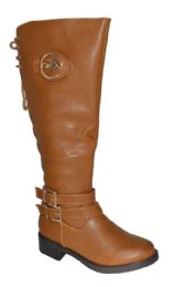 12 Pieces Women's Comfortable Zipper High Boots Lightweight Color Brown Size 6-10 - Women's Boots