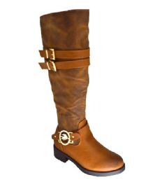 12 of Women's Comfortable Zipper High Boots Lightweight Color Brown Size 6-10