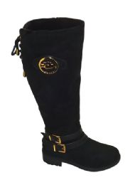 12 Wholesale Women's Comfortable High Boots Lightweight Color Black Size 6-10