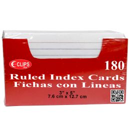 48 Bulk Index Cards, 3 X 5, With Holder, 180 pk