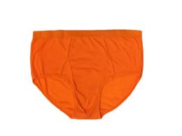 72 Pieces Mens Cotton Brief In Orange - Mens Underwear