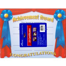 36 of Achievement Award Certificates. 25 Sheets