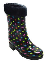 12 of Womens Rain Boots Specially Designed Lightweight Color Black Size 6-10