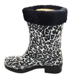 12 Wholesale Womens Rain Boots Specially Designed Lightweight Color Black And White Size 5-10