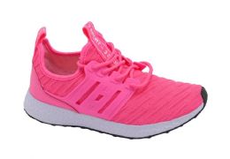 12 Wholesale Womens Air Cushion Sport Running Shoes Casual Athletic Tennis Sneakers In Hot Pink Size 5-10