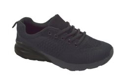 12 Wholesale Womens Sport Running Shoes Casual Athletic Tennis Sneakers In Black Size Assorted