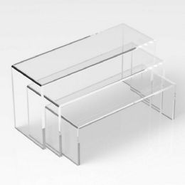 6 of 3 Pcs Clear Shoe Stand