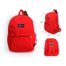 24 Pieces 16 Inch Red Backpack - Backpacks 16"