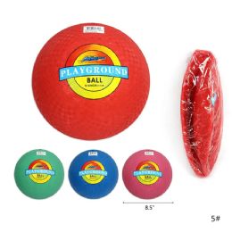 48 of 9" Playground Ball Assorted Color - No 5