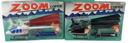 48 Bulk Zoom Pulling Helicopter Toy