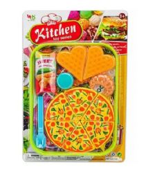 48 Wholesale Pizza Dish Set Toy