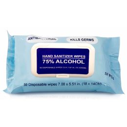 36 Wholesale Hand Sanitizer Wipes, 50ct. 75% Alcohol
