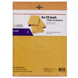 48 Wholesale Clasp Envelopes 4pk