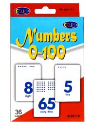 48 Packs Numbers 0 - 100 Flashcards - Card Games